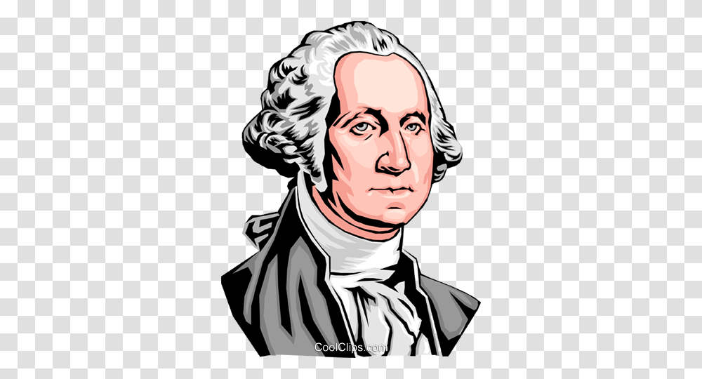 George Washington Royalty Free Vector Clip Art Illustration, Person, Human, Performer, Face Transparent Png