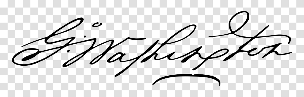 George Washington Signature, Gray, World Of Warcraft Transparent Png