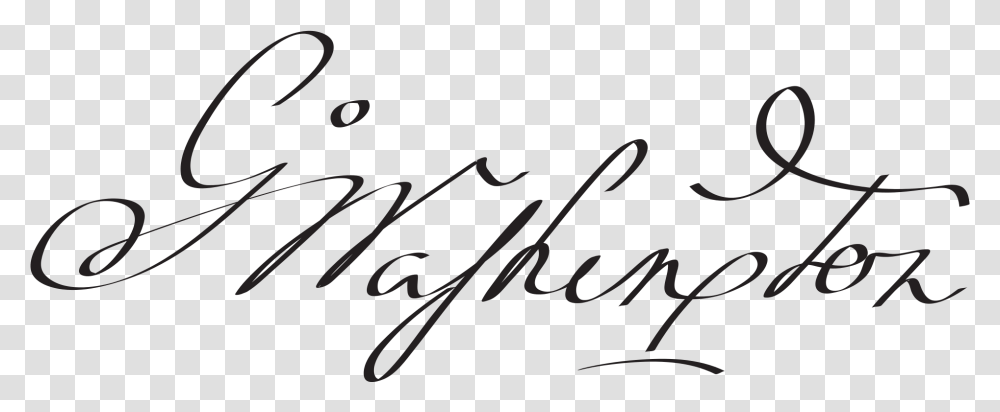 George Washington, Handwriting, Calligraphy, Signature Transparent Png