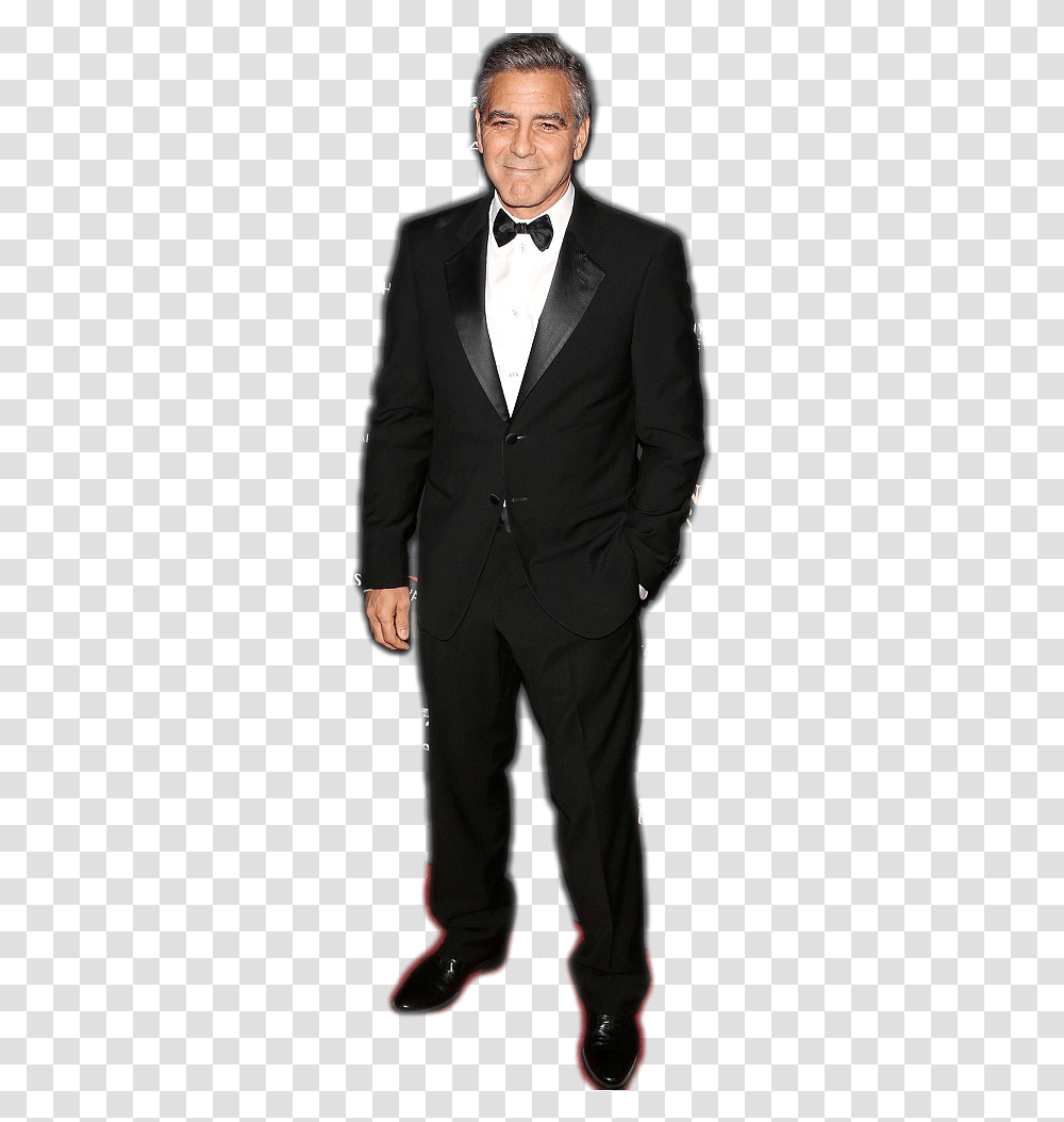 Georgeclooney George Clooney Oscars Oscar Oscar2019 Navy Blue Suit, Overcoat, Tuxedo, Person Transparent Png