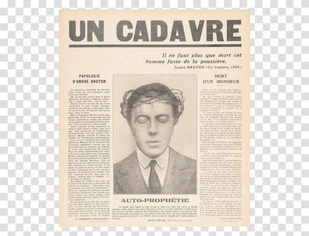 Georges Bataille Surrealism, Newspaper, Person, Human Transparent Png