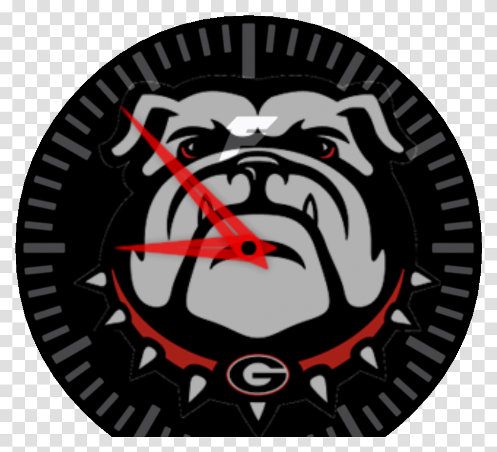 Georgia Bulldogs Analog Hairy Dawg Watch Face Preview Georgia Bulldogs Football, Poster, Canine, Mammal, Animal Transparent Png