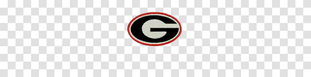 Georgia Bulldogs Football Team Embroidered Patch, Logo, Trademark, Tape Transparent Png