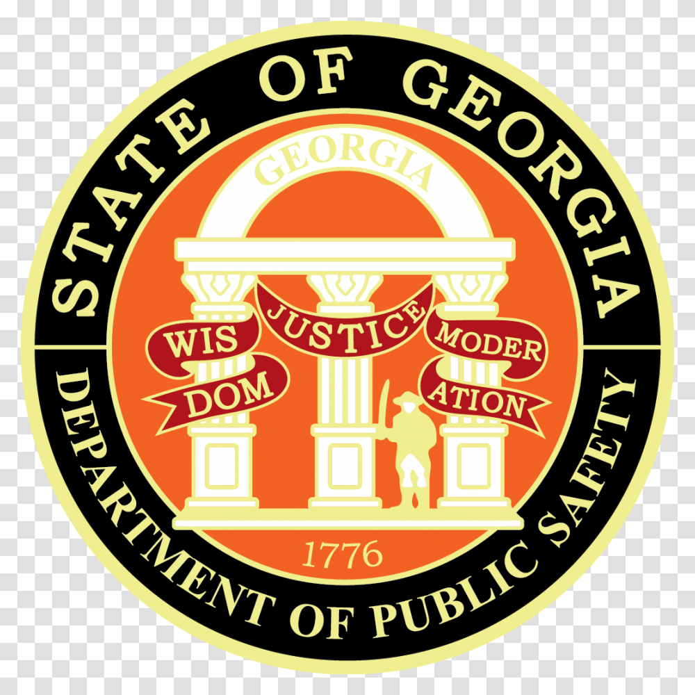 Georgia Department Of Public Safety, Logo, Badge, Building Transparent Png