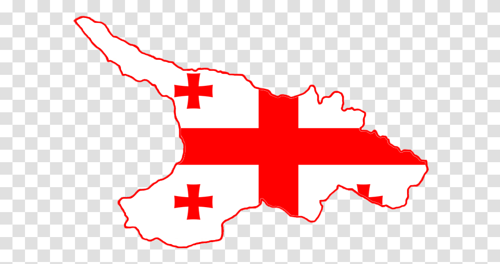 Georgia Flag And Map, Logo, Trademark, First Aid Transparent Png