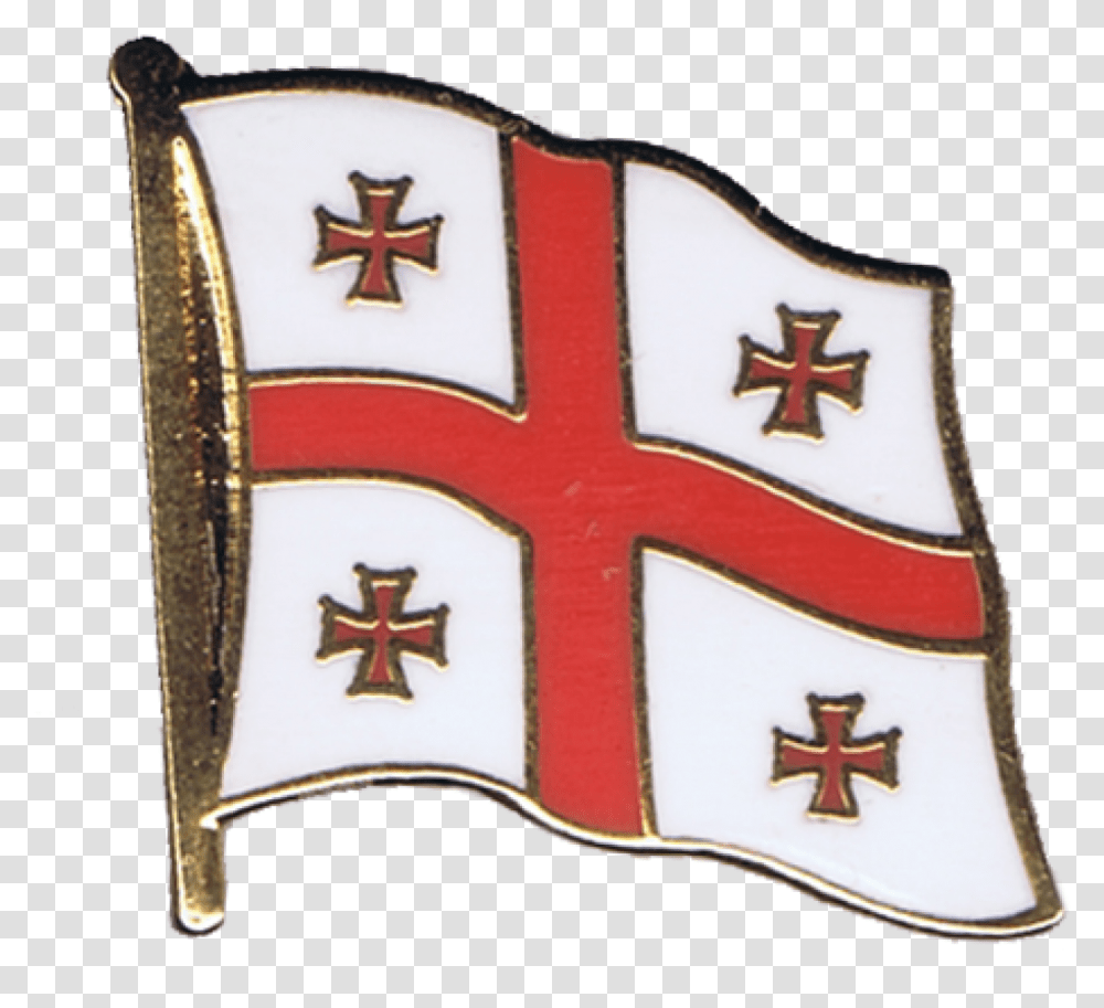 Georgia Flag Pin Badge Flagge, Armor, Shield Transparent Png