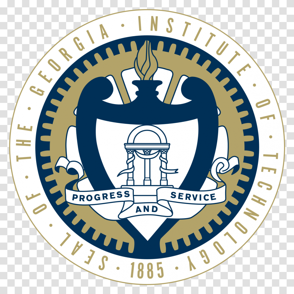 Georgia Institute Of Technology Logo, Trademark, Emblem, Badge Transparent Png