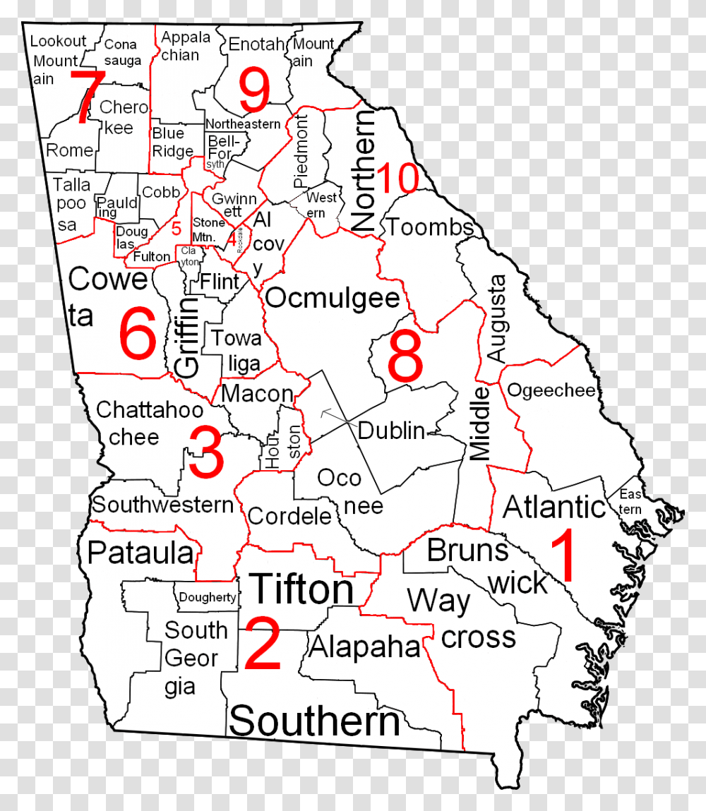 Georgia Judicial Districts And Circuits Map New Echota Ga Map, Diagram, Atlas, Plot, Poster Transparent Png