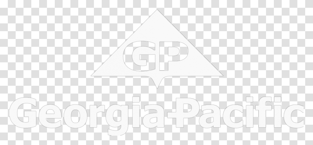 Georgia Pacific Logo White, Triangle, Sign Transparent Png