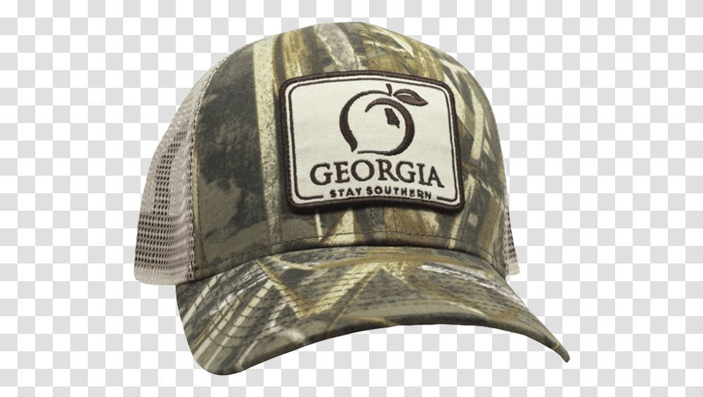 Georgia Patch Trucker Hat Baseball Cap, Apparel, Bathing Cap Transparent Png