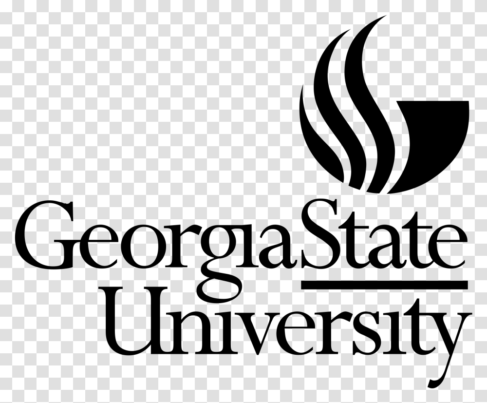 Georgia State University Logo Black And White, Gray, World Of Warcraft Transparent Png
