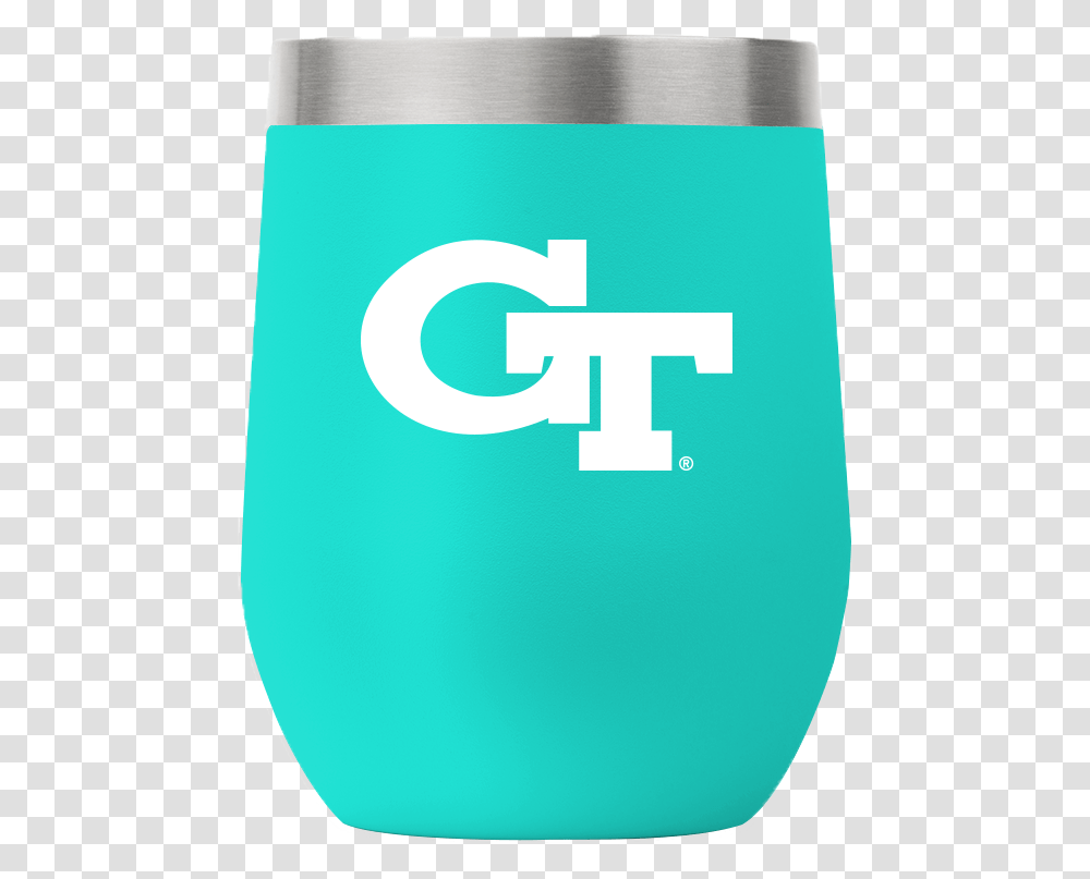 Georgia Tech 12 Oz Stemless Teal Tumbler Coffee Cup, Label, Logo Transparent Png
