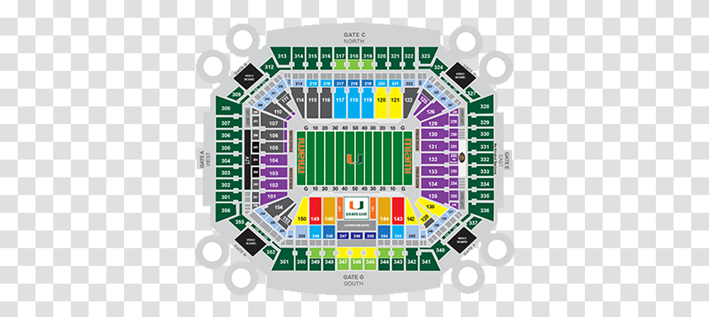 Georgia Tech Yellow Jackets Football Hard Rock Stadium Seating, Scoreboard, Building, Game, Electronics Transparent Png