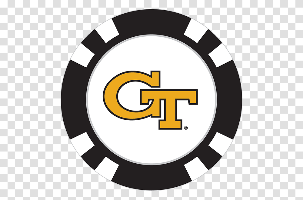 Georgia Tech Yellowjackets Poker Chip Ball Marker New England Patriots Logo Circle, Trademark, Number Transparent Png
