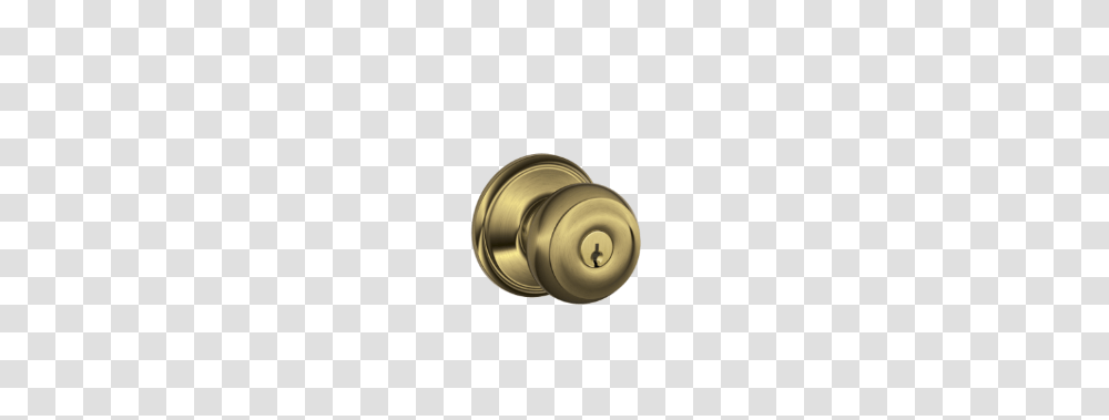 Georgian Knob Keyed Entry Lock, Bronze, Screw, Machine, Brass Section Transparent Png