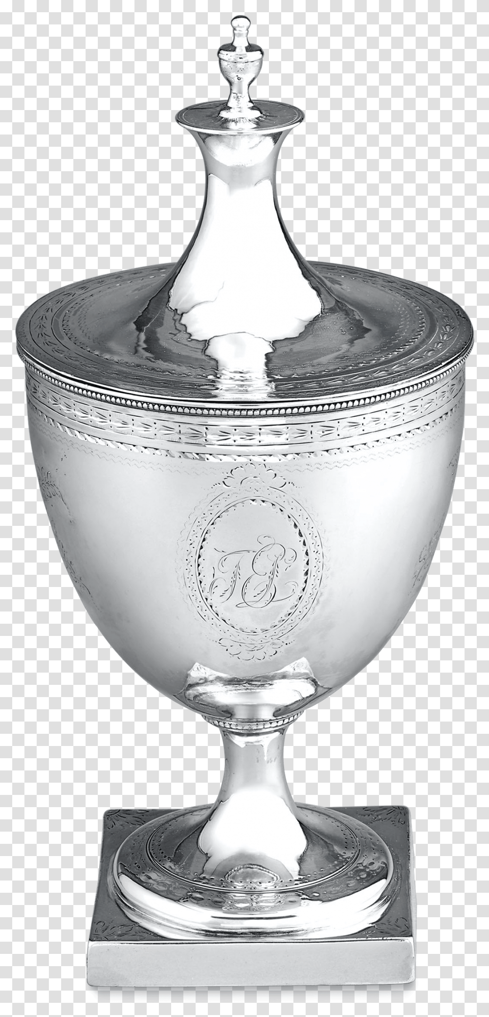 Georgian Silver Sugar Vase And Cover, Lamp, Glass, Bowl, Jar Transparent Png