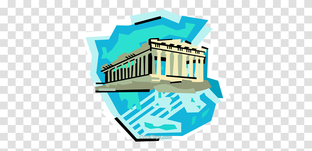Geotechnical Style Greece Royalty Free Vector Clip Art, Architecture, Building, Temple, Shrine Transparent Png