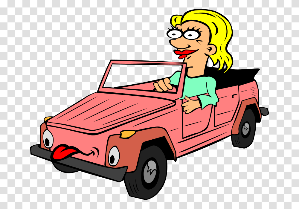 Gerald G Girl Driving Car Cartoon, Transport, Vehicle, Transportation, Automobile Transparent Png