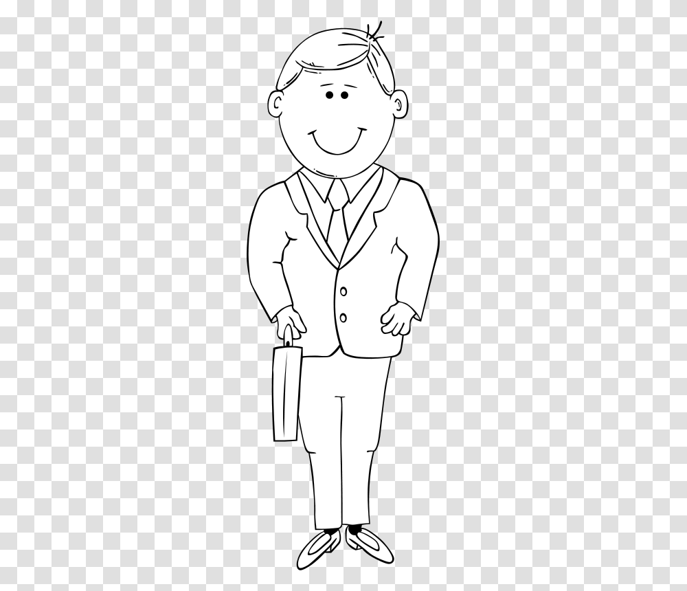 Gerald G Man In Suit Bw, Finance, Apparel, Person Transparent Png