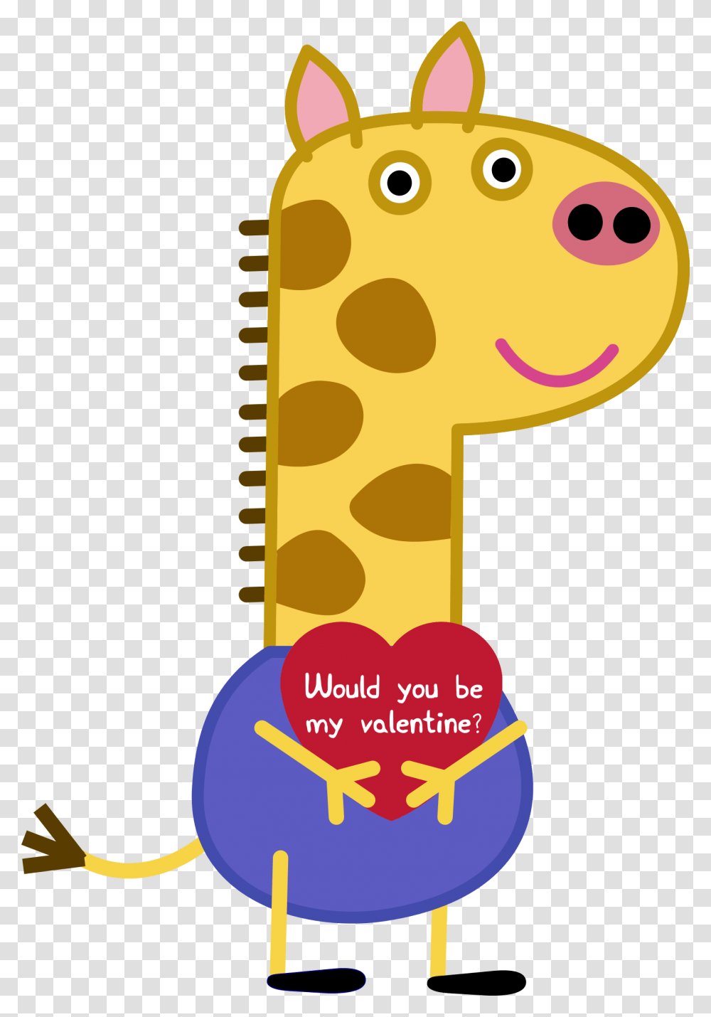 Gerald Giraffe From Peppa Pig, Sweets, Food, Leisure Activities Transparent Png
