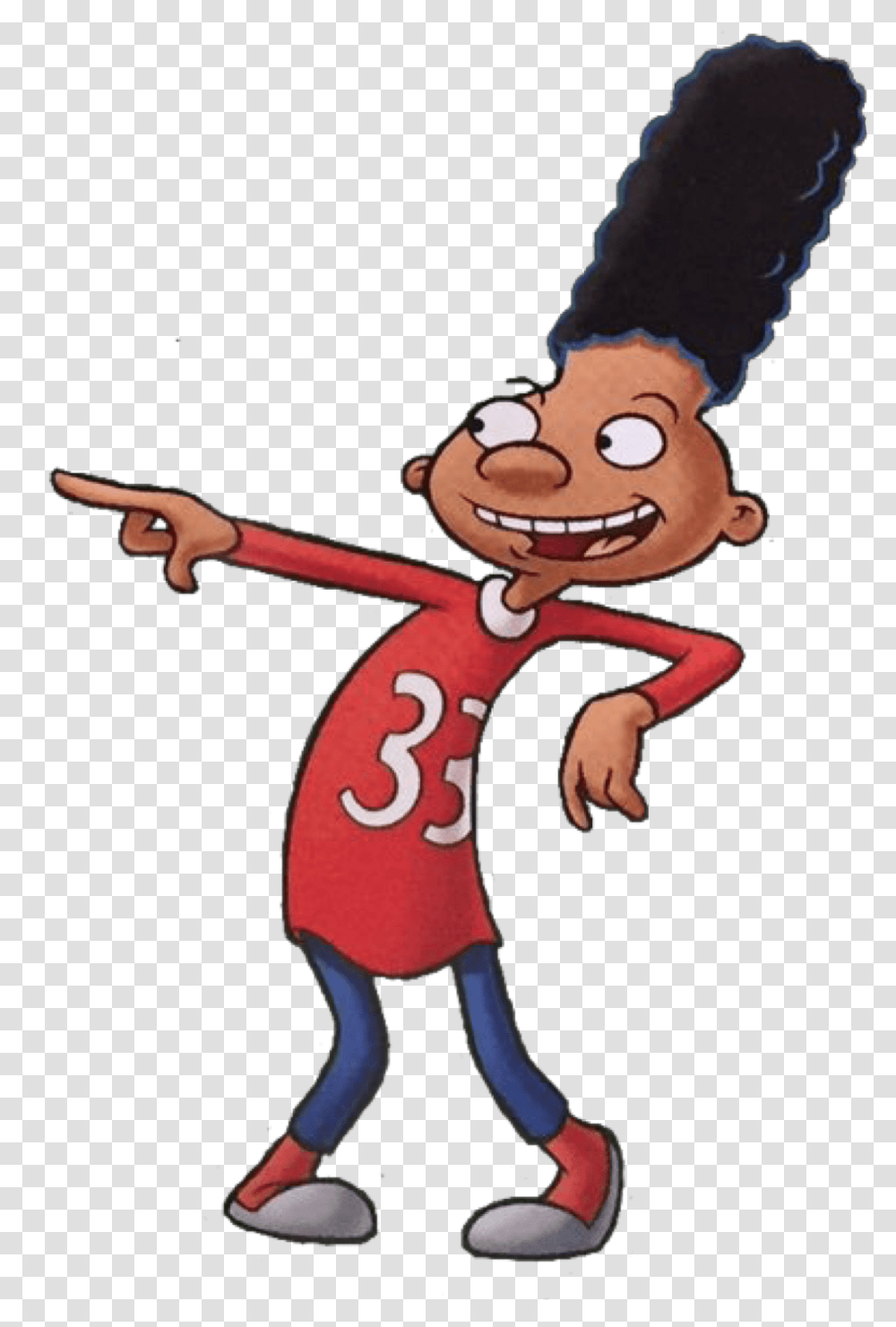 Gerald Hey Arnold Characters Afro Black Cartoon Characters, Toy, Person, Cupid, People Transparent Png