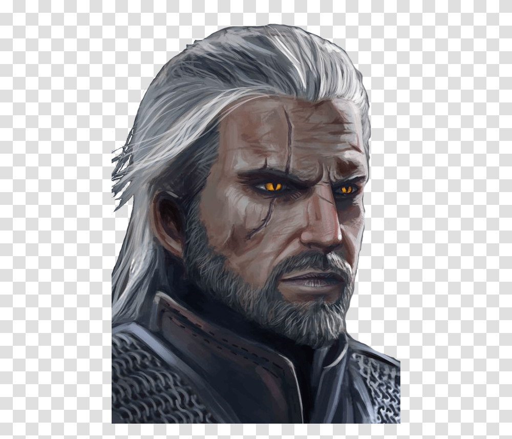 Geralt Of Rivia Geralt Of Rivia The Witcher 3 Character Witcher, Face, Person, Human Transparent Png