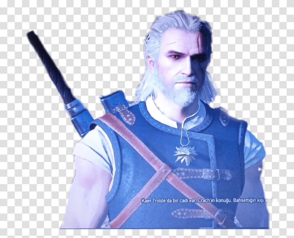 Geralt Witcher Witcher3wildhunt Action Figure, Person, Sleeve, Clothing, Leisure Activities Transparent Png