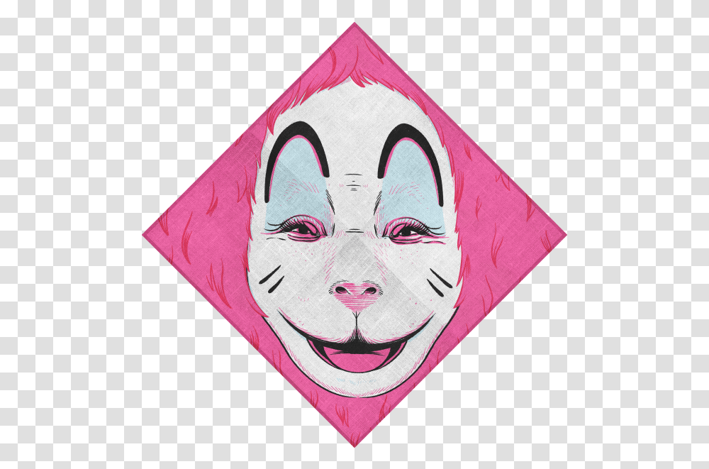 Gerard Way Lola Face Bandana Happy, Art, Graphics, Triangle, Modern Art Transparent Png
