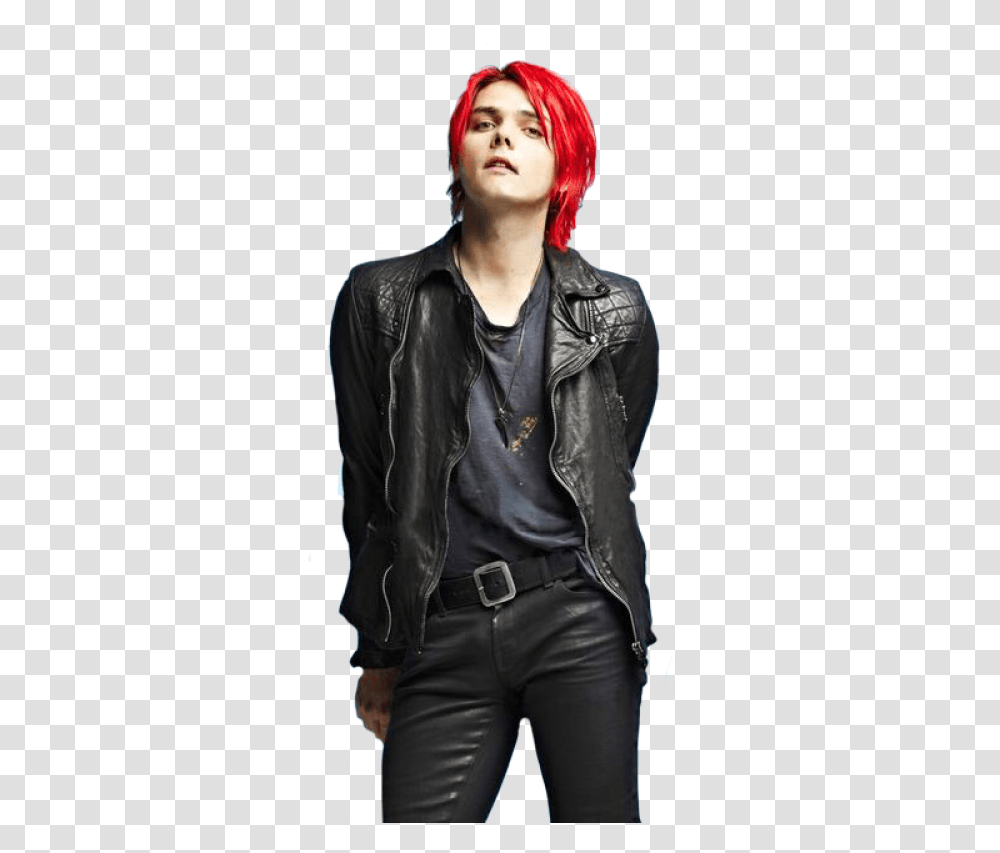 Gerard Way Red Hair, Apparel, Jacket, Coat Transparent Png