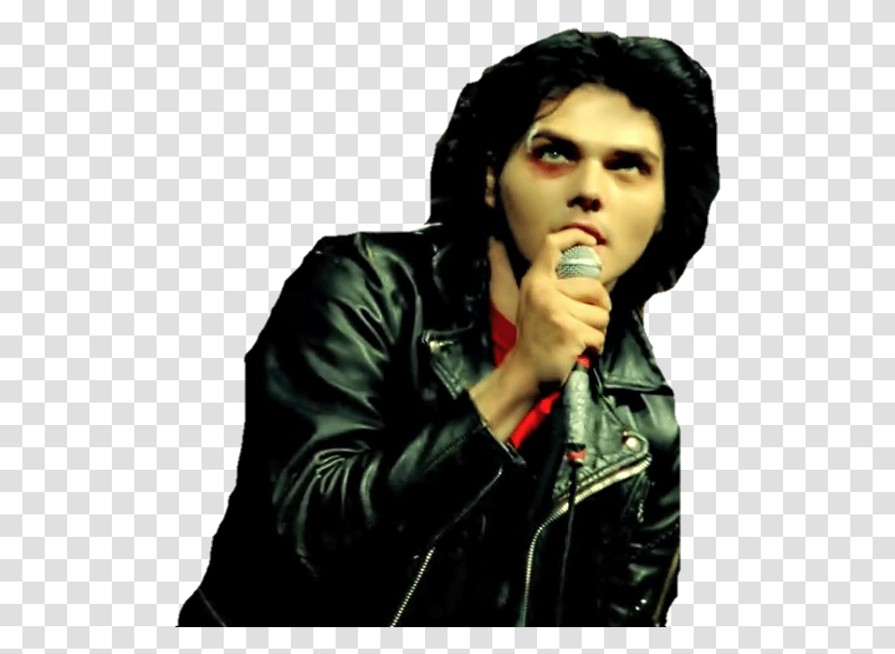 Gerardway Gerard Desolation Sticker By Open Mic, Clothing, Jacket, Coat, Person Transparent Png