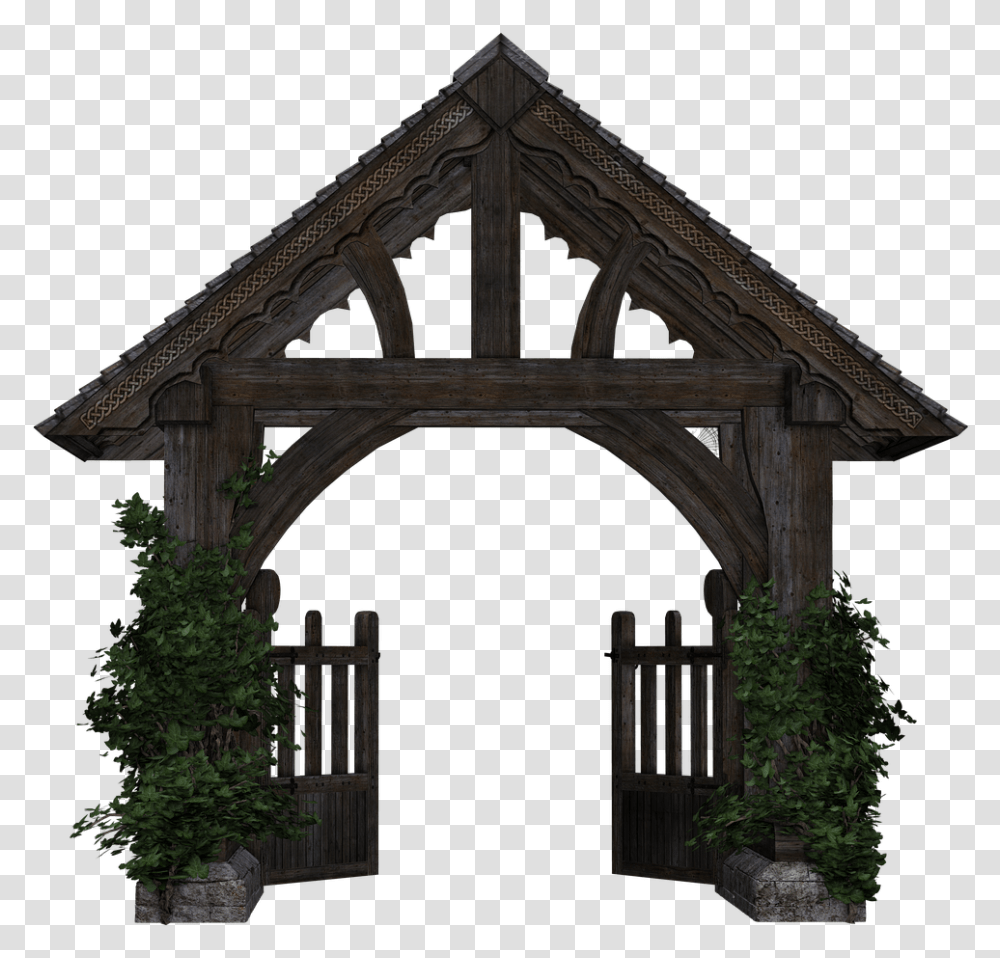 Gerbang, Outdoors, Nature, Gate, Countryside Transparent Png