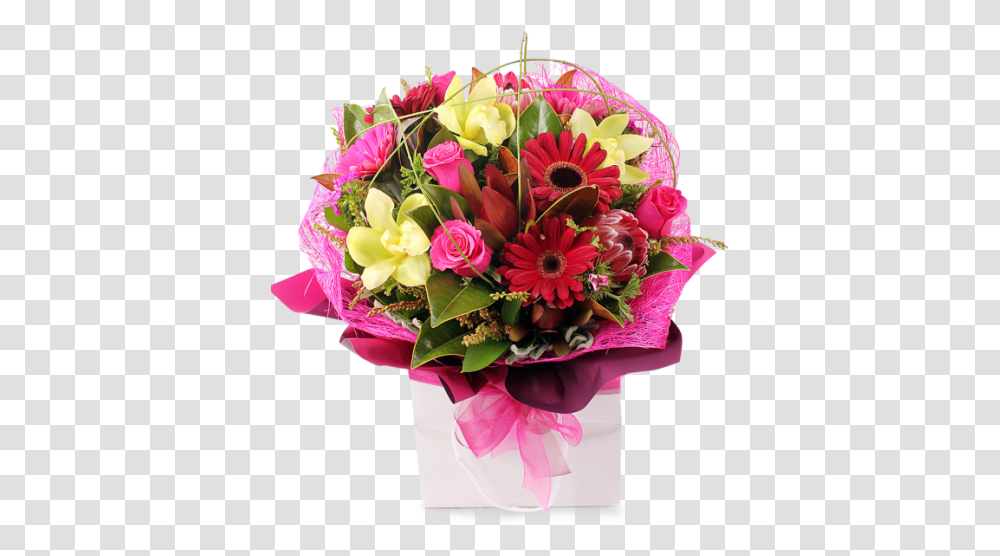 Gerbera Daisies Proteas Roses Tiger Lilies Bouquet, Plant, Flower Bouquet, Flower Arrangement, Blossom Transparent Png