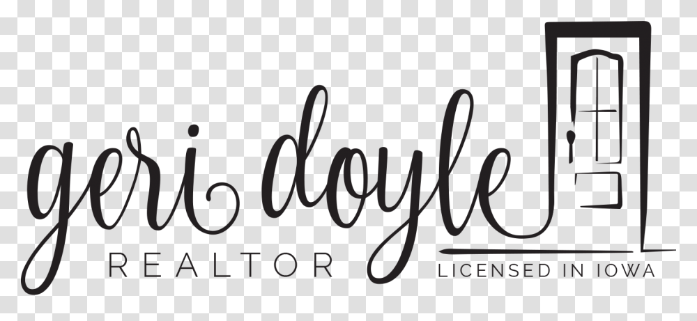 Geri Doyle Realtor Logo Black Geri Doyle Realtor, Calligraphy, Handwriting, Label Transparent Png