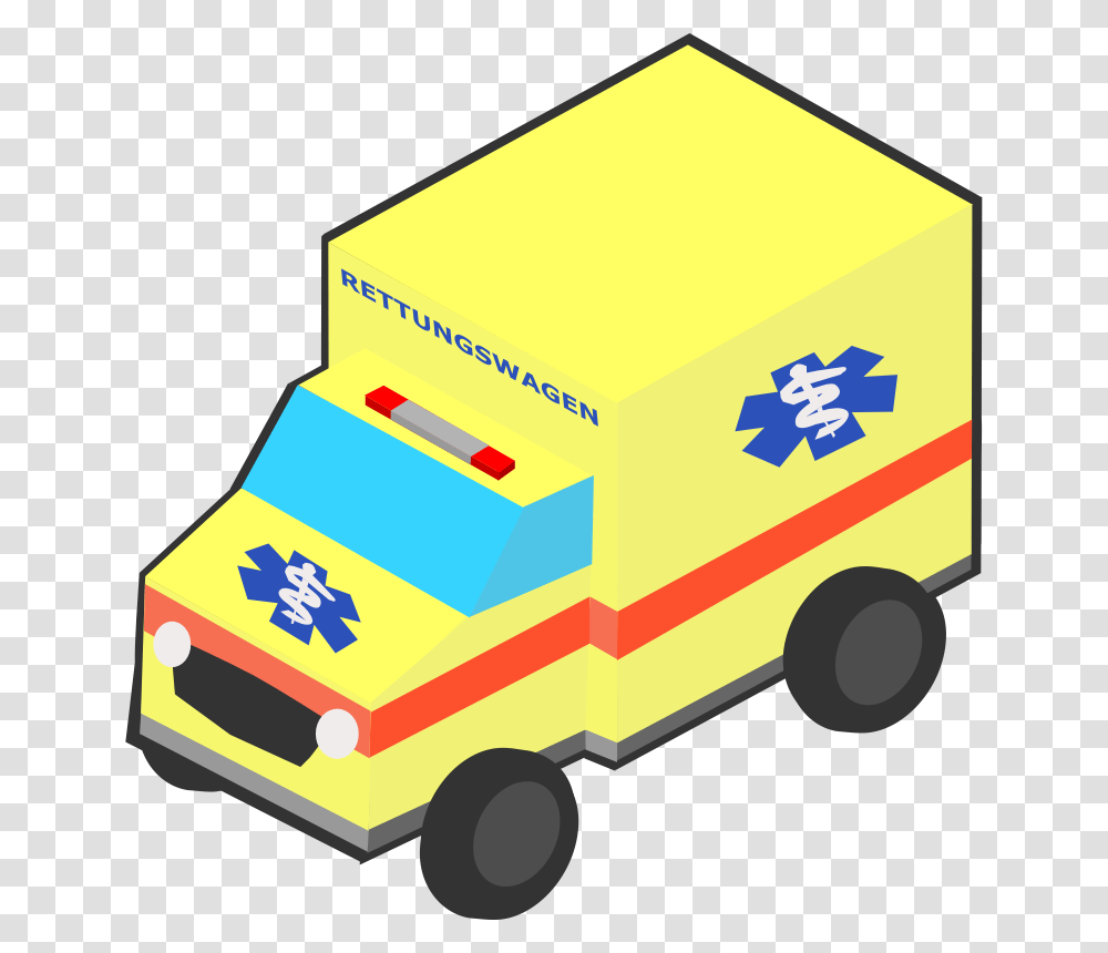 German Ambulance Emergency Yellow, Van, Vehicle, Transportation, Moving Van Transparent Png