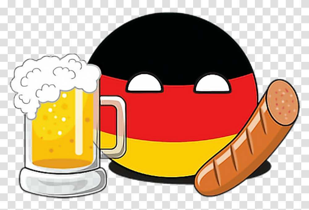 German Ball With Beer Clipart Download German Beer Sticker, Glass, Alcohol, Beverage, Drink Transparent Png