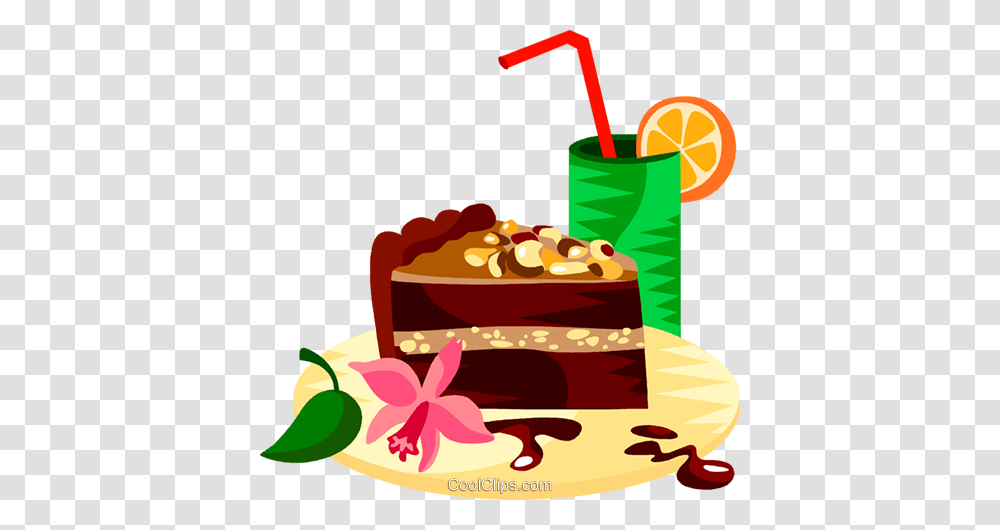 German Chocolate Cake Royalty Free Vector Clip Art Illustration, Dessert, Food, Birthday Cake, Torte Transparent Png