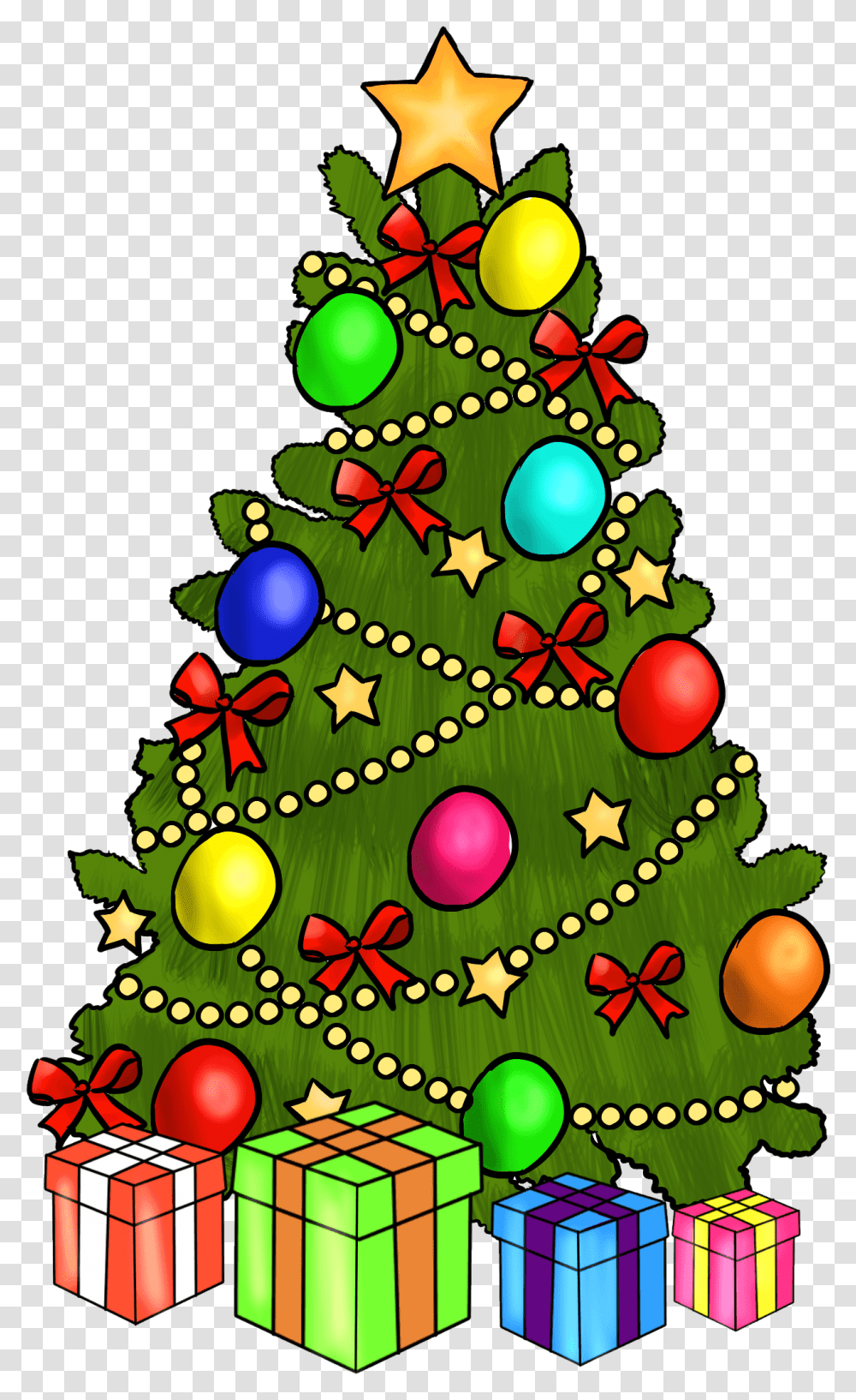 German Christmas Tree Clipart Christmas Tree Decorated Clipart, Plant, Ornament Transparent Png