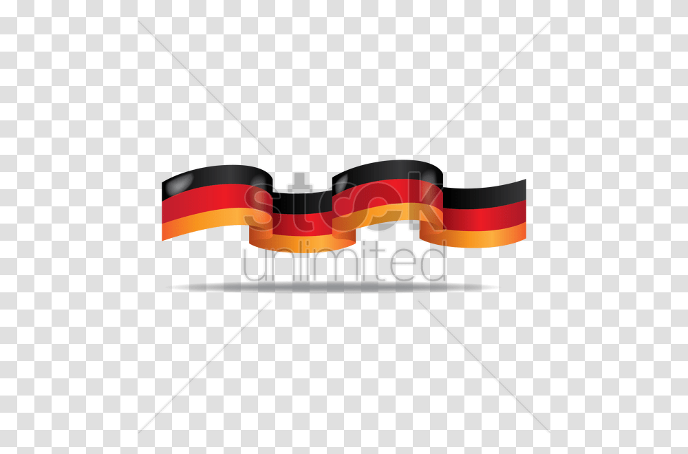 German Flag Ribbon Banner Vector Image, Bow, Steamer, Lawn Mower, Tool Transparent Png