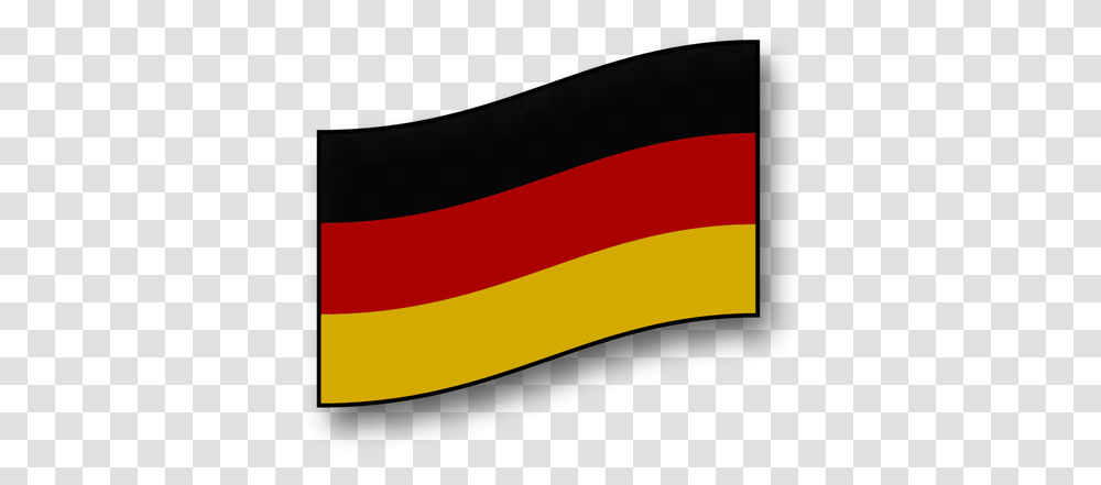 German Flag Vector Drawing Bandera Alemana Ondeando, Logo, Trademark Transparent Png