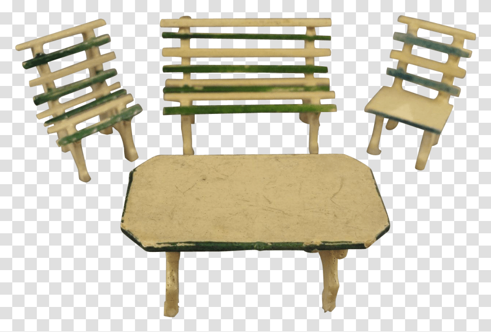 German Garden Set Park Bench Table Chairs In Small Chair, Furniture, Home Decor, Cushion, Armchair Transparent Png