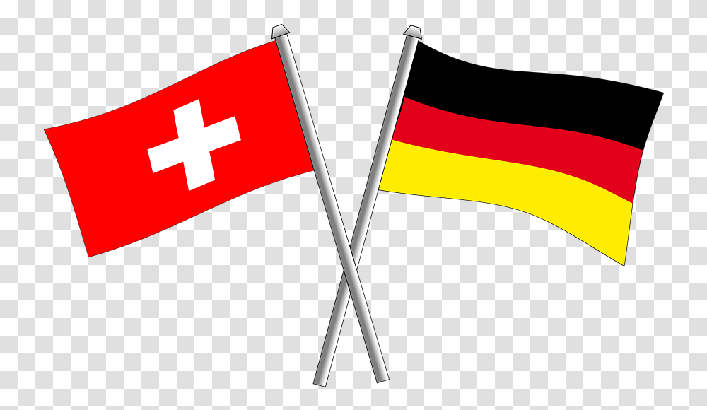 German Germany Friendship Flag Flags Switzerland Italy And France Flag, Stick Transparent Png