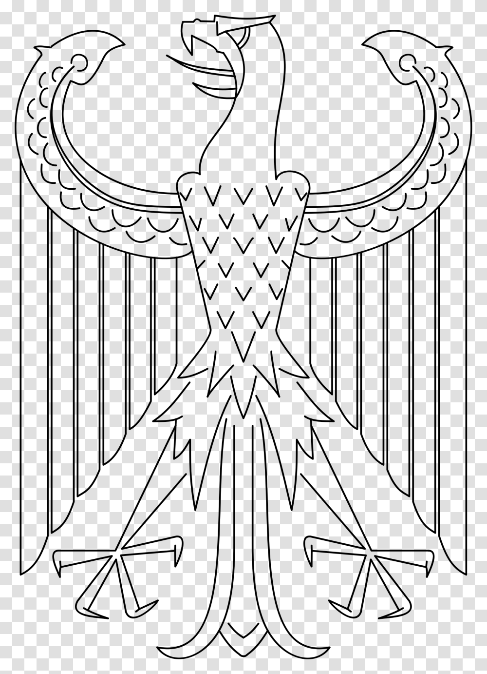 German Imperial Eagle Clip Arts Flag German Empire Coat Of Arms, Gray, World Of Warcraft Transparent Png