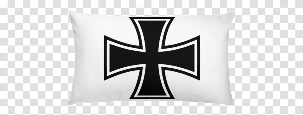 German Iron Cross Basic Pillow From Fogs Iron Cross, Symbol, Cushion, Text, Stencil Transparent Png