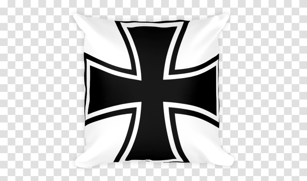 German Iron Cross, Pillow, Cushion, Stencil Transparent Png