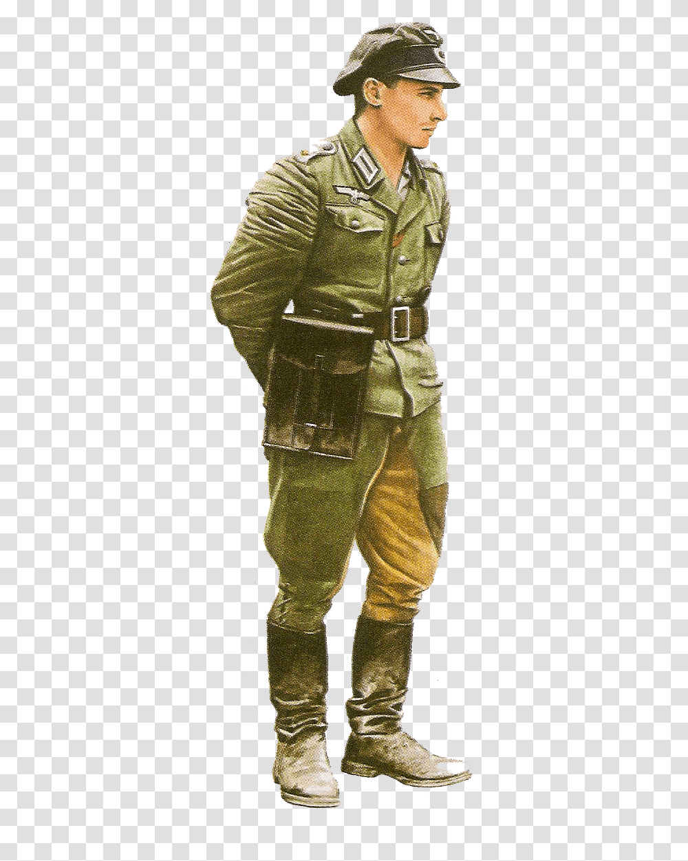German Officer In Italy, Person, Coat, Sleeve Transparent Png
