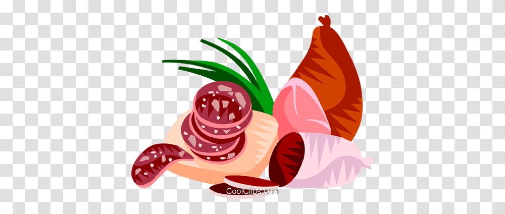 German Salami Ham Royalty Free Vector Clip Art Illustration, Plant, Food, Sweets, Produce Transparent Png