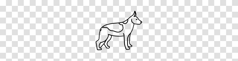 German Shepherd Icons Noun Project, Gray, World Of Warcraft Transparent Png