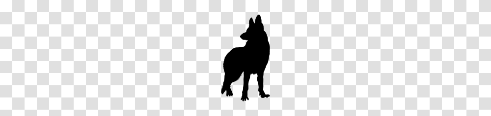 German Shepherd Silhouette Image, Gray, World Of Warcraft Transparent Png