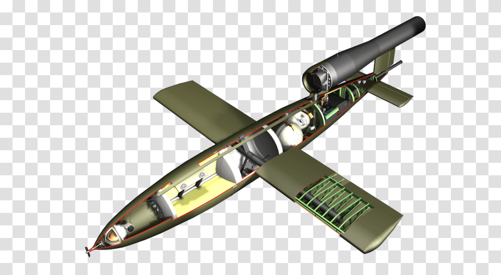 German V1 Flying Bomb, Vehicle, Transportation, Aircraft, Airplane Transparent Png