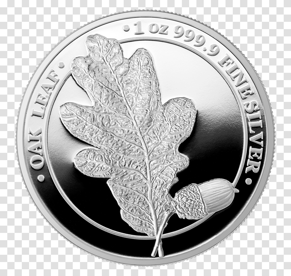 Germania 2019 Silver Coin Averse Silver, Leaf, Plant, Money, Ring Transparent Png